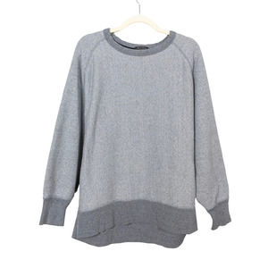 RAG & BONE Heather Grey Racer Sweatshirt Terry Raglan Dolman Women's Small